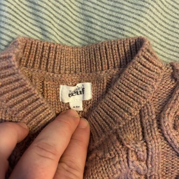 🧶 Oeuf Cozy Wool Sweater – Size 4–5T (Fits Small) 🧶 - Picture 2 of 2